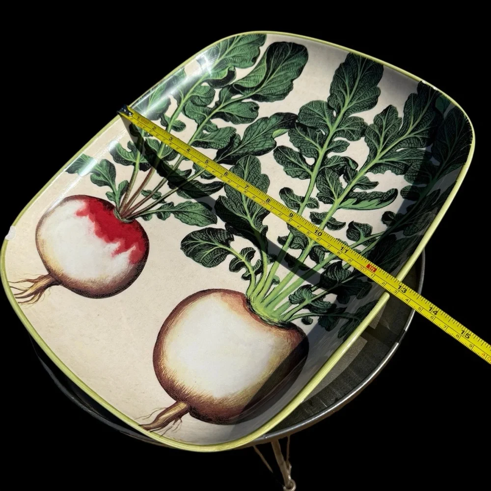 VTG 2012 Williams-Sonoma Farmers Market Radish Serving Platter Rectangle 16 x 13